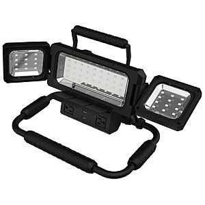 KODA Multi-Directional LED Work Light w/ 120V Outlet & USB Charging (2500 Lumens $19.80 + Free S&H