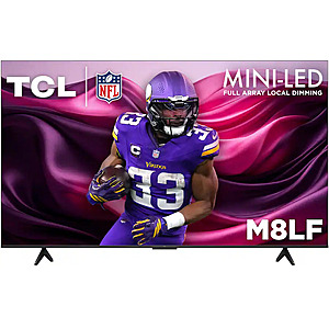 TCL - 65" Class M8LF Series 4K UHD HDR Mini LED Smart TV with Fire TV (2026) $499.99