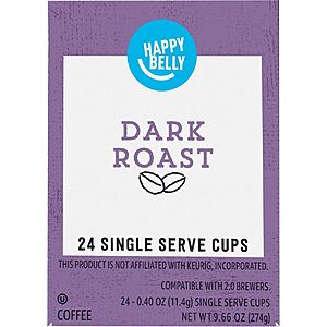 [Prime] Happy Belly K Cups 24 pack for $5.17