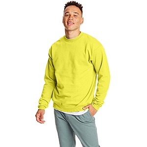 Hanes Men's EcoSmart Fleece Sweatshirt (3XL Only, Safety Green)