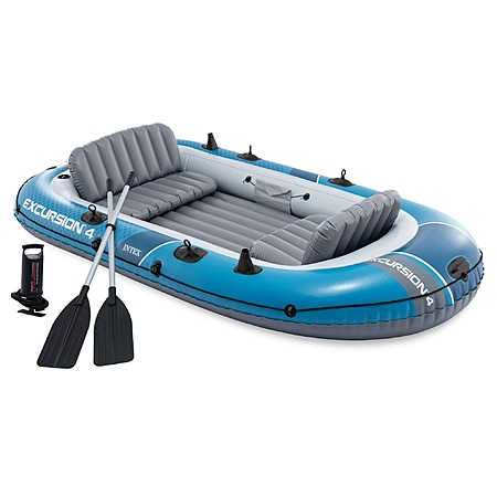 $181.99: INTEX Excursion 5 Inflatable Boat – 5-Person, 1320lb, Aluminum Oars & High-Output Pump at Amazon