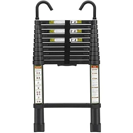 20.3 Foot RIKADE Telescoping Ladder, Lightweight Collapsible Ladder with Detachable Hooks, 330 lbs Capacity $89.99