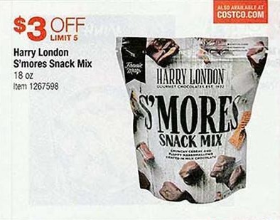 Costco Wholesale Black Friday Harry London S Mores Snack Mix 18 Oz 3 Off