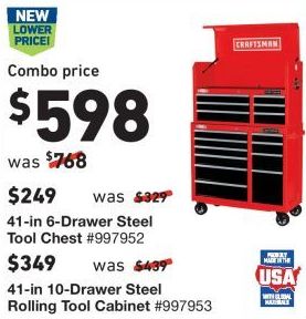 Lowe S Black Friday Craftsman 41 In 10 Drawer Steel Rolling Tool