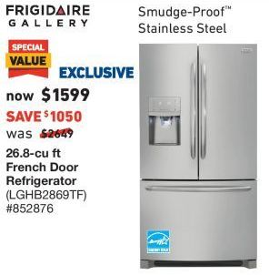 Lowe S Black Friday Frigidaire Gallery 26 8 Cu Ft French