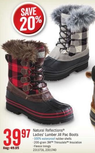 natural reflections snow boots