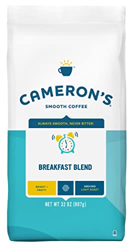 Cameron's Coffee Roasted Ground Coffee Bag, Breakfast Blend, 32 Ounce $9.48 or less with S&S or 12 oz Woods & Water for $4.50 with S&S