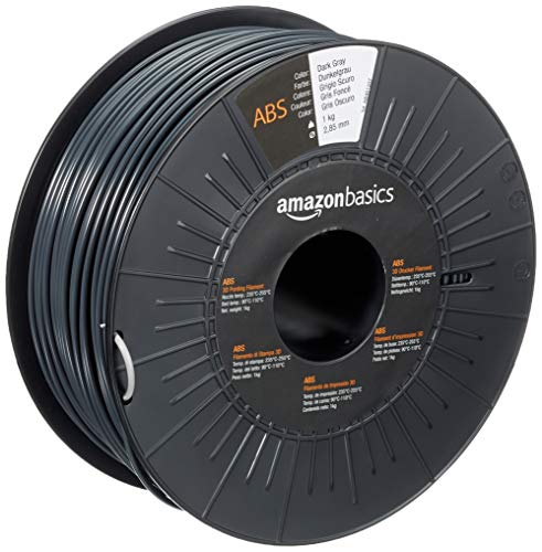 Amazon Basics ABS 3D Printer Filament, 2.85mm, Dark Gray, 1 kg Spool $5.26