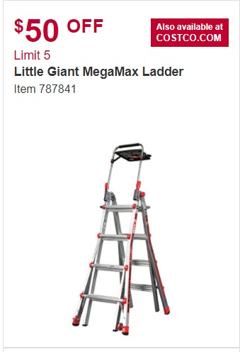 Little Giant Megamax 17 Ladder W Air Deck 119 90 After 50 Off Costco Ymmv