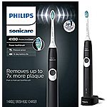 20% off Philips Sonicare HX6817/01 ProtectiveClean 4100 Rechargeable Electric Toothbrush, White or Black $40