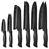 NULAS Knife Set, 6-PC Colorful Kitchen Knife Set, 6 Sharp Kitchen Knives with Covers for Cooking, Cutting, Black - $10.01 AC