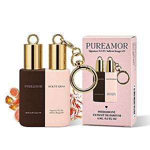 PUREAMOR Pheromones Perfumes For Women, 2 In 1 Dual Scent Oil Travel Size $8.99 AC