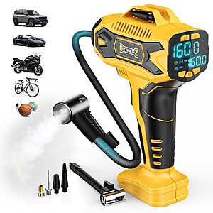Portable 160PSI Tire Inflator for Dewalt 20V Battery