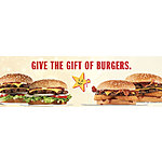 Hardee's gift cards 20% off