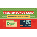 Golden Corral Gift Cards - $10 Bonus Gift Card with $50 Gift Card Purchase