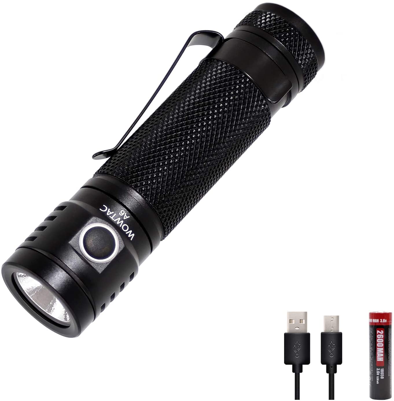 Wowtac A6 rechargeable 18650 LED flashlight - $22.49 Amazon Prime, sold by Atacticaldirect