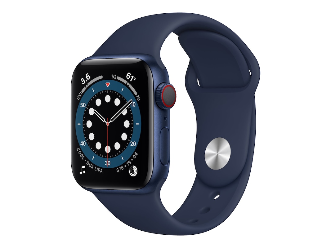 Apple Watch Series 6 GPS+Cellular 40mm Blue Aluminum Case $199