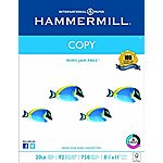 Hammermill Paper, Copy Paper 20lb, 8.5 x 11 92 Bright, 750 Sheets / 1 Ream $2.36 Add On Item Amazon