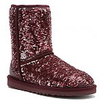 Women's UGG Australia Classic Sparkles Sangria Boots $112 + tax Shipped after coupon code
