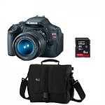 Dell - Canon EOS Rebel T3i EF-S 18-55mm Digital SLR Camera with 8GB SDHC Memory and Shoulder Bag  799.99+tx