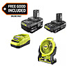 RYOBI ONE+ 18V 4 Ah, 2 Ah Battery, &amp;amp; Charger + 7.5&amp;quot; ONE+ Hybrid Fan $99 + Free Shipping
