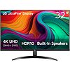 $199.99*: 32&Prime; LG 32UR500K-B Ultrafine 4K UHD Computer Monitor at Amazon