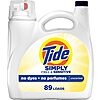 [S&amp;amp;S, AC] $15.74: 2 &times; 117-Oz Tide Simply Liquid Laundry Detergent (Free &amp;amp; Sensitive, 89 Loads) ($7.87 each) at Amazon