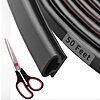 [Prime] $11.19*: 50' Fingwerk D-Shape Rubber Weather Stripping Door Seal Strip w/ Scissors at Amazon