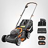 $159*: 17&amp;quot; WORX 40V Cordless Lawn Mower w/ 2 Batteries &amp;amp; Charger (WG743) at Amazon