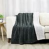 SoftLux Reversible Sherpa Dual Layer Throw Blanket