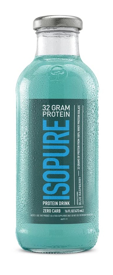 Isopure Zero Carb 32g Protein Ready-to-Drink, Whey Protein Isolate, Blue Raspberry, 16 Fl Oz (12 Bottles) $41.79