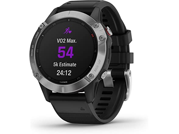 Garmin Fenix 6, Premium Multisport GPS Watch Factory Reconditioned $249.99 Woot!