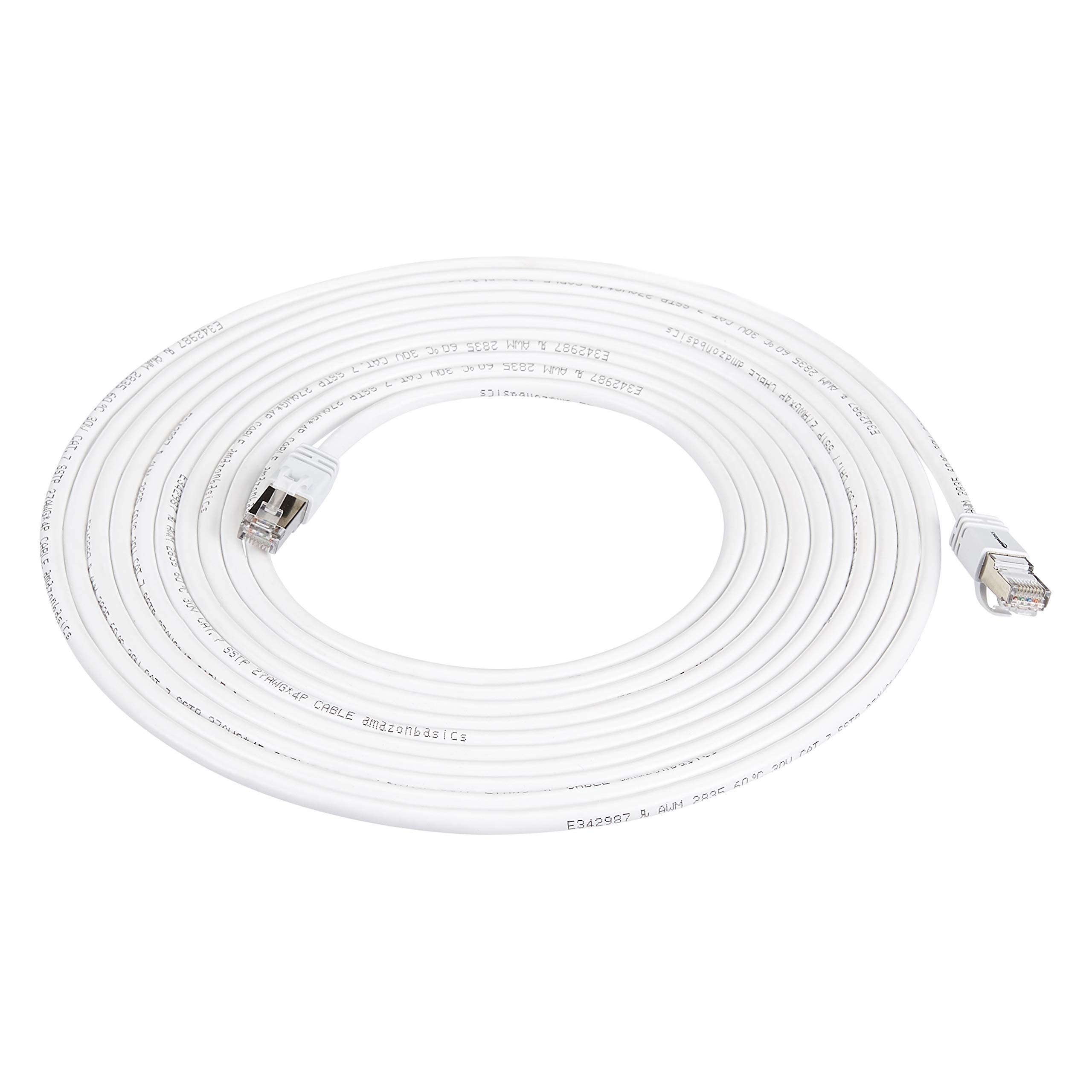 Amazon Basics RJ45 50 Foot Braided Nylon Cat 7 Ethernet Patch Cable $6.43 & more