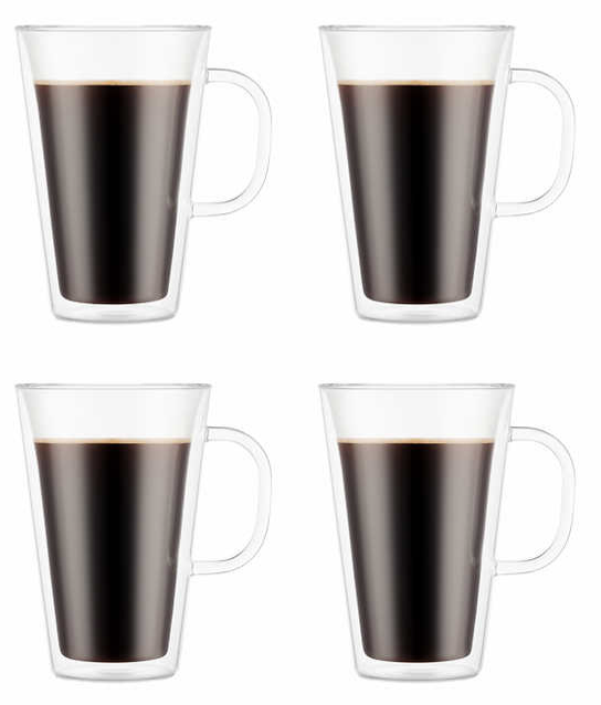 Bodum Canteen Double Wall Mugs, 4-piece Set at Costco Warehouse Clearance $5, YMMV