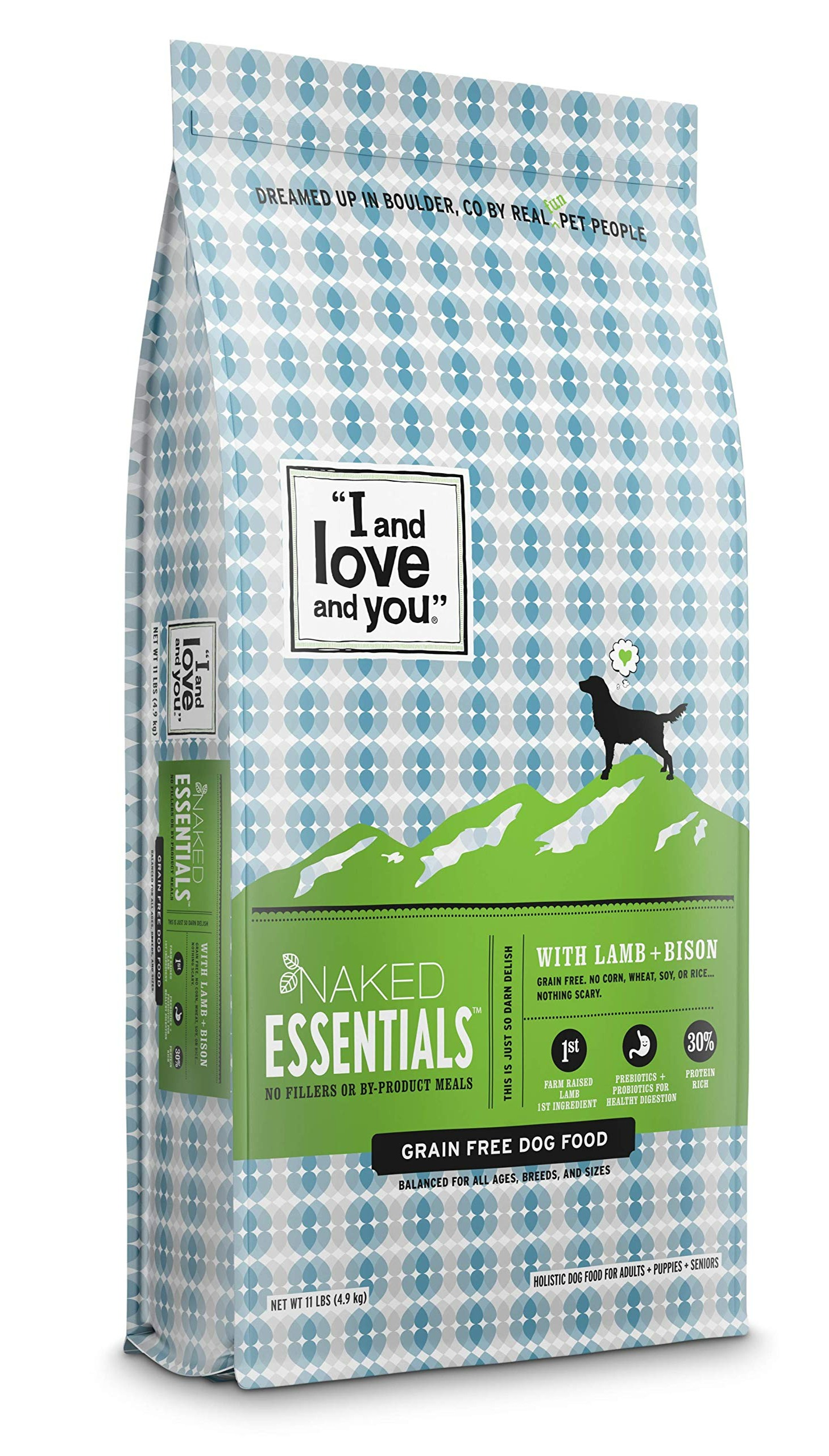 11-Lbs I and love and you Naked Essentials Grain Free Dry Dog Food (Lamb & Bison) $16.29 w/S&S + Free Shipping w/ Prime or on $35+
