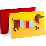 $2.46: Hallmark Signature Birthday Card with Removable Dachshund Magnet (Dog in Sweater) Amazon