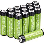 $16.45 /w S&amp;S: Amazon Basics 16-Pack Rechargeable AA NiMH Batteries, 2000 mAh Amazon
