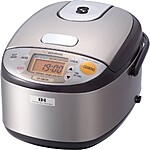 Zojirushi Induction Heating Rice Cooker &amp; Warmer, 3 cups (uncooked), Stainless Dark Brown, Made in Japan - $232.12