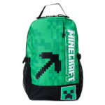 $1.88 - Minecraft Pickaxe Creeper Unisex 18&quot; Laptop Backpack, Green Black Walmart YMMV