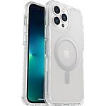 OtterBox iPhone 13 Pro Max and iPhone 12 Pro Max Symmetry Series+ Case - Clear , ultra-sleek, snaps to MagSafe, raised edges protect camera &amp; screen - $25