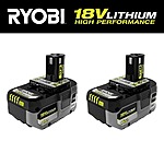 Select Stores: Ryobi One+ 18V HP 6.0Ah & 4.0Ah Battery Pack $70 In-Store Purchase Only