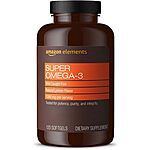 Select Accounts: 120-Ct Amazon Elements Super Omega-3 Supplement (Lemon, 1280mg) $8.65 w/ Subscribe &amp; Save