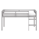 Living Essentials by Hillsdale Alexis Wood Arch Twin Jr. Loft Bed, Gray $115 Walmart