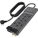 Belkin Surge Protector Power Strip w/ 12 AC Outlets &amp; 8ft Long Flat Plug, UL-listed Heavy-Duty Extension Cord f- 3,940 Joul $20.99 Amazon