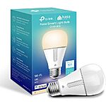 Limited-time deal: Kasa Smart Light Bulb KL110, LED Wi-Fi smart bulb works with Alexa and Google Home, A19 Dimmable, 2.4Ghz, No Hub Required, 800LM Soft White (2700K), 9W - $7.99