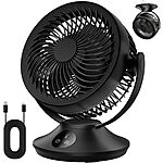 12000mAh Rechargeable Desk Fan,Portable Table Air Circulator Fan for Whole Room $32.99