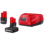 Milwaukee M12 12V High Output 5.0Ah & 2.5Ah Battery Packs & Charger Kit $99 + Free Shipping