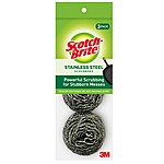 3-Pack Scotch-Brite Stainless Steel Scrubbers $2.35 w/ Subscribe &amp; Save