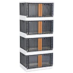 Storage Cabinet - Room Organizer, Plastic Shelves Organizer, Storage Bins with Lids, Collapsible Outdoor Storage Box, 19 Gal Office Organization $134.99