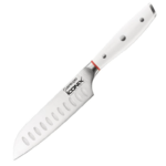 5&quot; Cuisine::pro ICONIX Steel Full Tang Santoku Knife (White Handle) $15 + Free Shipping
